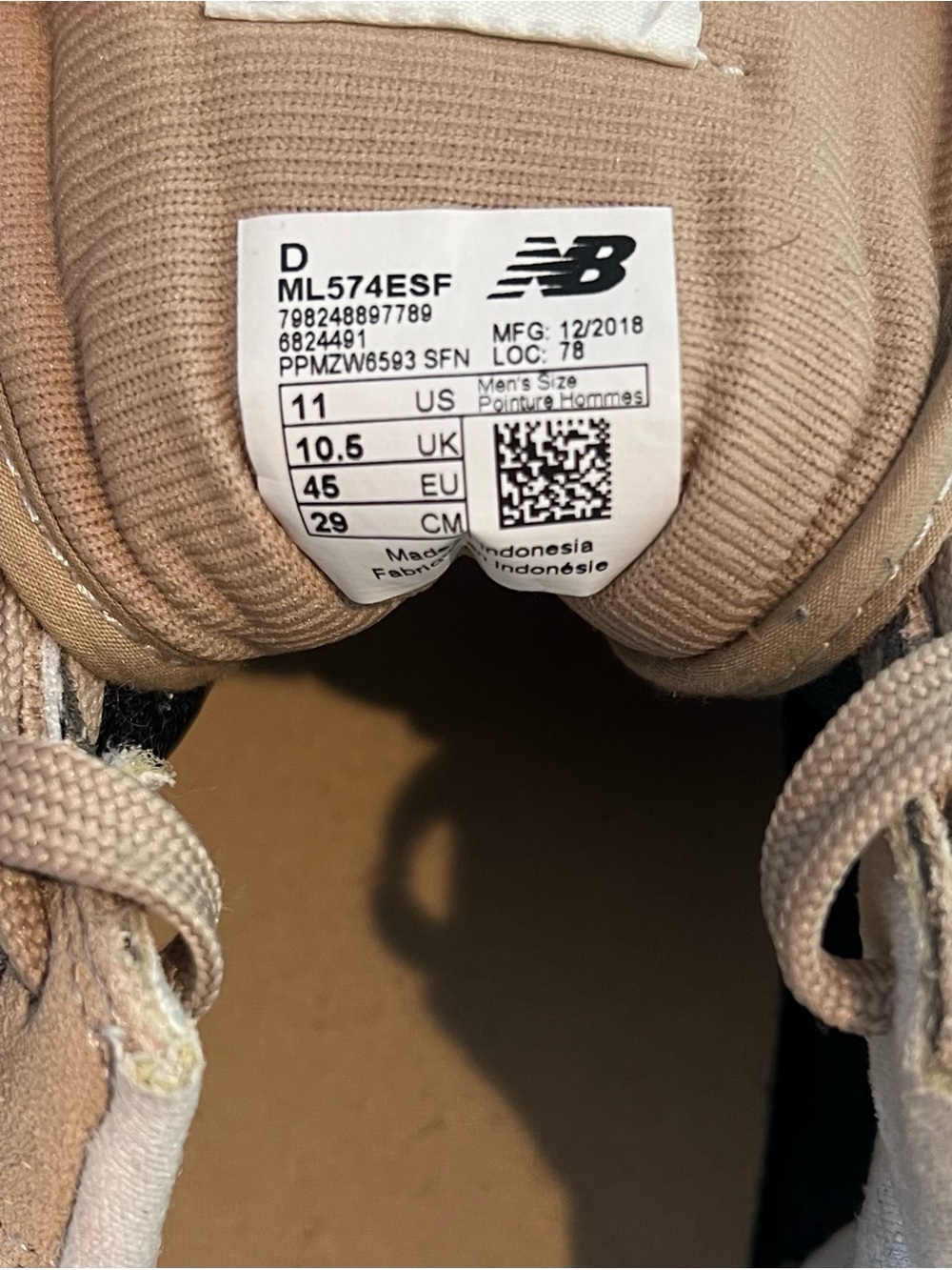 New Balance Tan Suede & Mesh Sneaker - Picture 9 of 9
